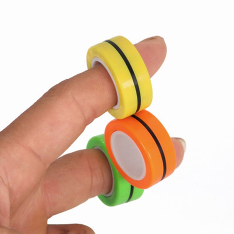 Anti-tryk finger magnetisk cing børn dekompression legetøj magiske ring rekvisitter angst relief legetøj
