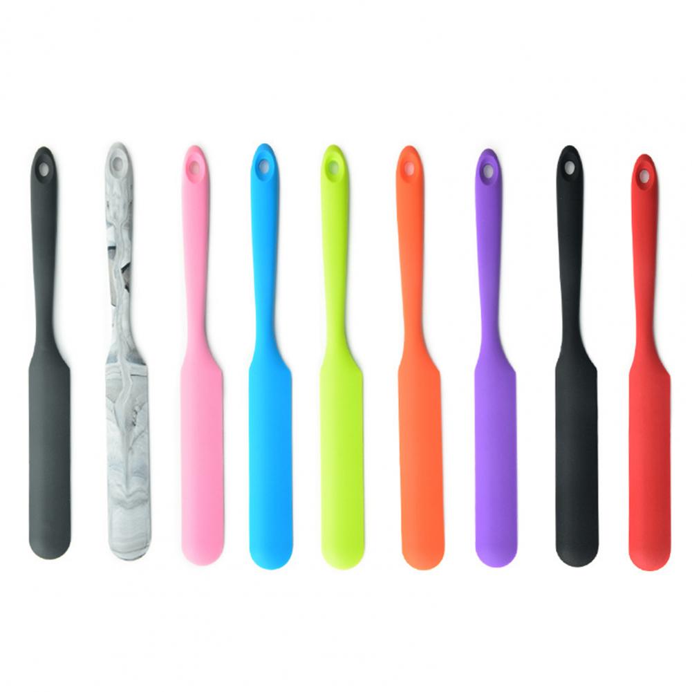 1 PCS Non-Stick Long Handle Spatula Silicone Easy to Hold Multifunction Baking Fruit Sauce Spatula Kitchen Utensil Accessories