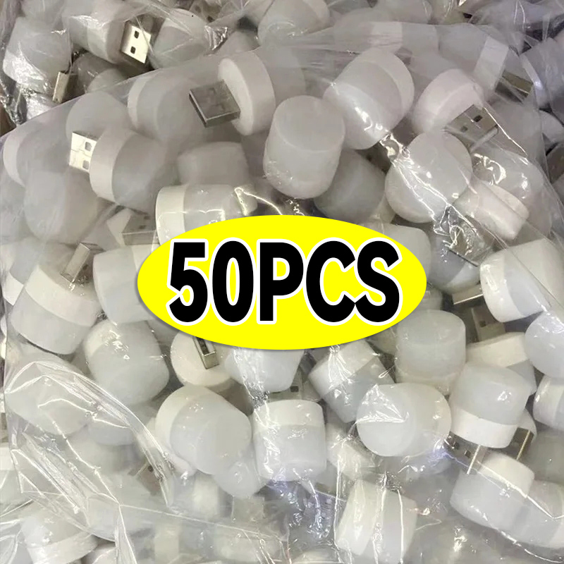 50/1 pièces Mini USB veilleuse LED livre lampes de lecture chambre Protection des yeux lumières ordinateur alimentation Mobile USB Plug-in lampe de nuit