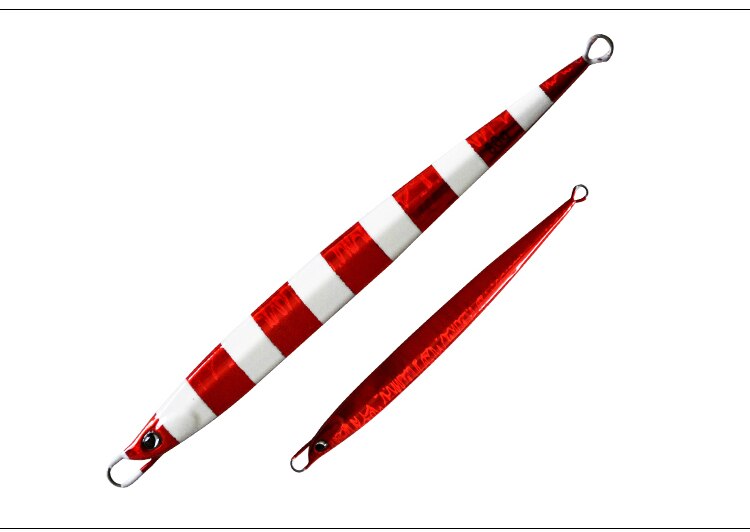 FUNADAIKO 80g isca Artificial plomo jig de la plantilla de Metal pesca plantilla señuelo de jigging lento plantilla lento señuelos jigging lento de la plantilla de metal de jig: red zebra