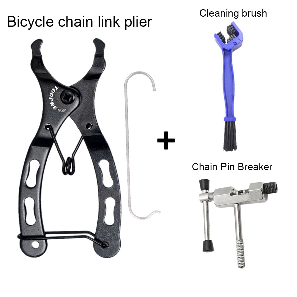 Mini Bike Chain Tang Quick Link Reparatie Tool Mtb Road Fiets Ketting Klem Snelkoppeling Knop Mount Magie Gesp tool Kit: Set 5