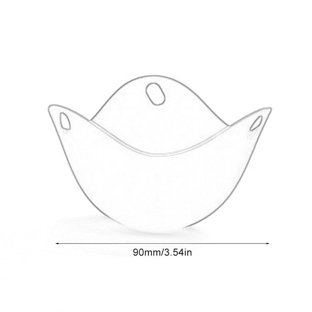 1 st 4 st silikon ägg poaching skida ägg mögel skål hög temperatur resistent ägg ångkokare köket tillbehör