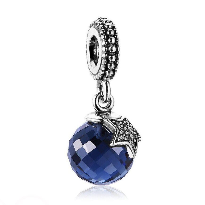 Pendentif à breloques en argent Sterling 925, lanternes en forme de cœur, de lune, d'étoile, de fleur, perles adaptées à un Bracelet de bijoux à la , DIY: 5