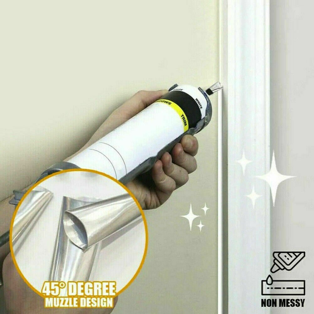 14pcs/set Applicator Tool Joint Filling Home Improvement Finisher Detachable Bathroom Door Stainless Steel Caulking Nozzle