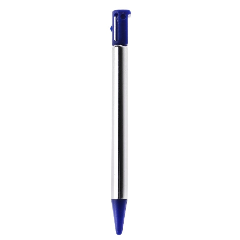 Canetas estilizadoras ajustáveis curtas para nintendo 3ds ds, caneta de toque extensível: Azul