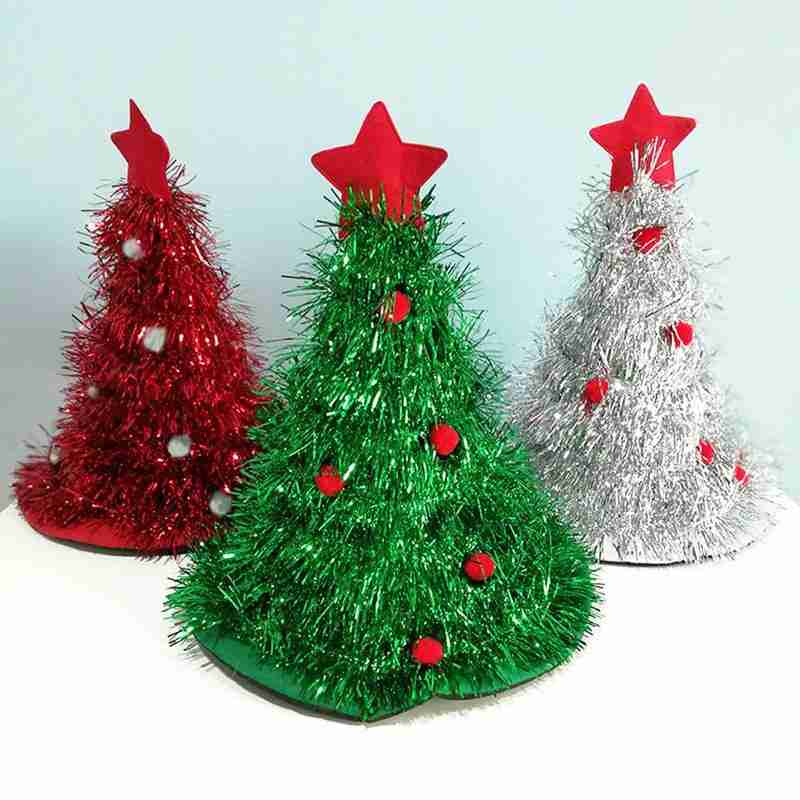 Kerstboom Hoed Op Hoofdband Voor Kerst Xmas Party Kerstman Kostuum Cap Decoraties Hoofddeksels