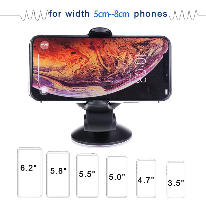 Universal Dashboard Car Phone Mount for Iphone Xiaomi Huawei Adjustable Cell Phone Holder with Strong Sticky Gel Pad for Car