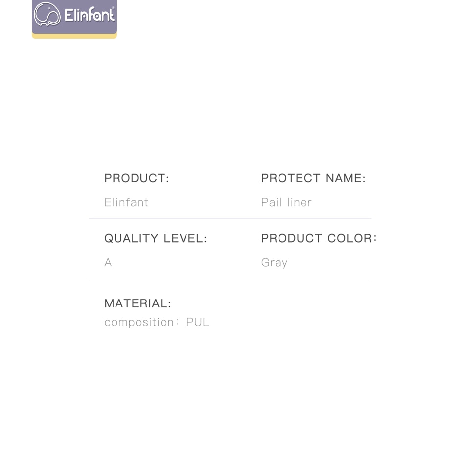 Elinfant-bolsa grande colgante de 60x70cm para pañales de tela, insertos, bolsa elástica impermeable para pañales