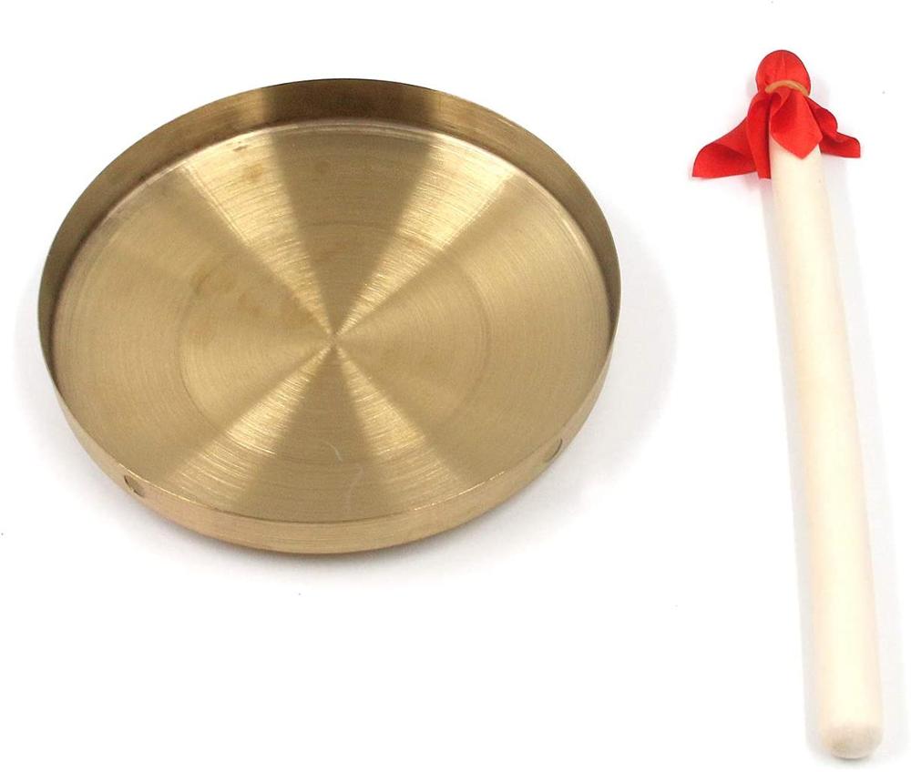 Diameter 15/22/32 cm Chinese Copper Gong Hand Gong Opera Percussion Instruments with wooden Beater