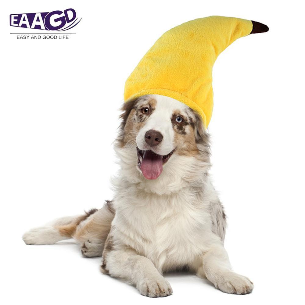 1Pcs Regolabile Pet Cappello Creativo Banana A Forma di Simpatico Gatto Cappello Cappello Cane Da Compagnia Costume Cappello Copricapo Outfit Abbigliamento