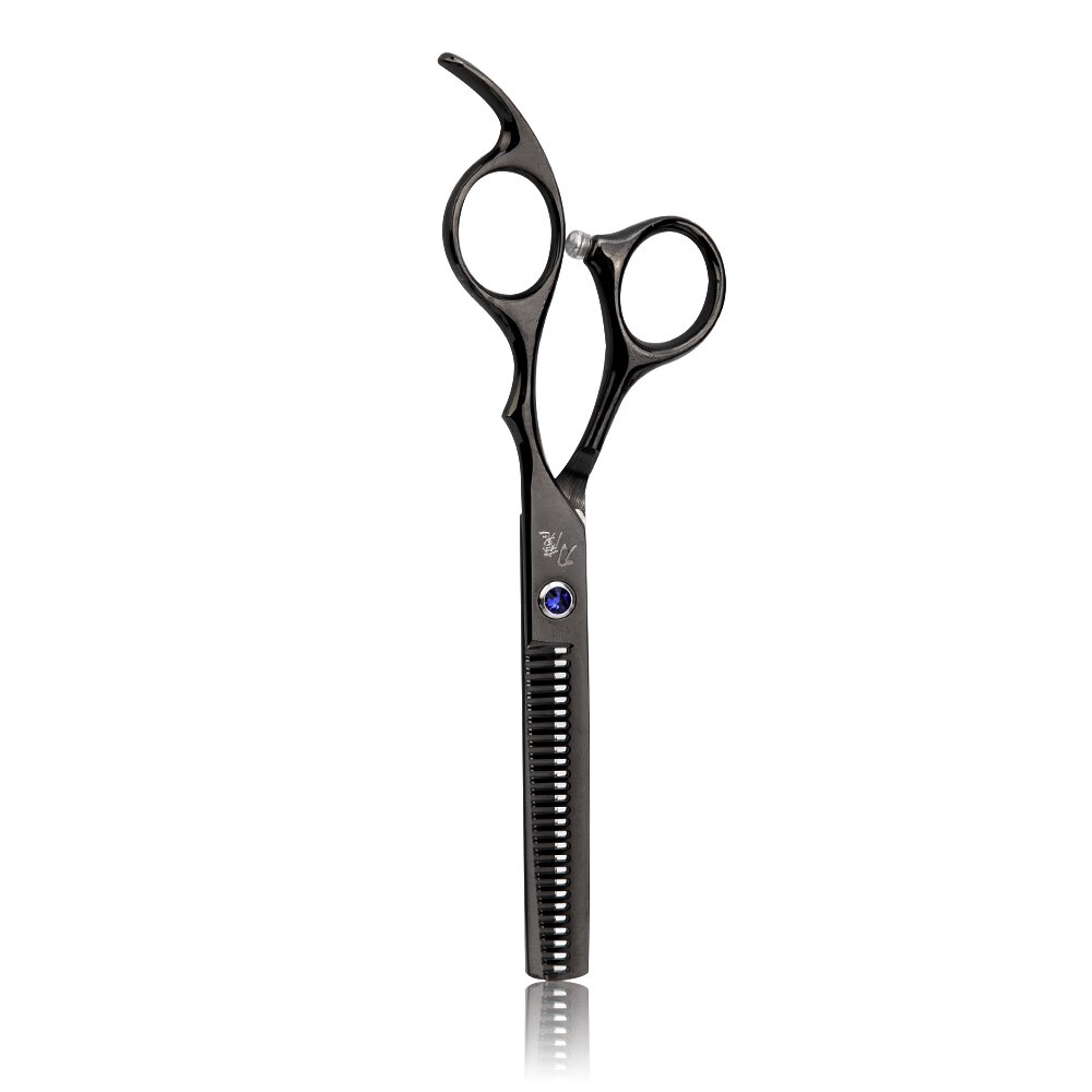 Hair Scissors 6.0 Hairdressing Scissors Thinning Barber Scissor Set Hair Cutting Scissors hair scissors hairdresser: Black thining 1pc