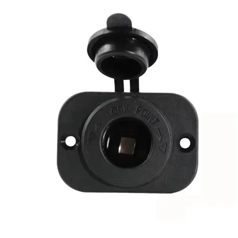 Enchufe para encendedor de cigarrillos de coche, enchufe adaptador de 12V-24V, enchufe múltiple para motocicletas, barco marino, motocicleta, camión, RV, ATV: Blanco