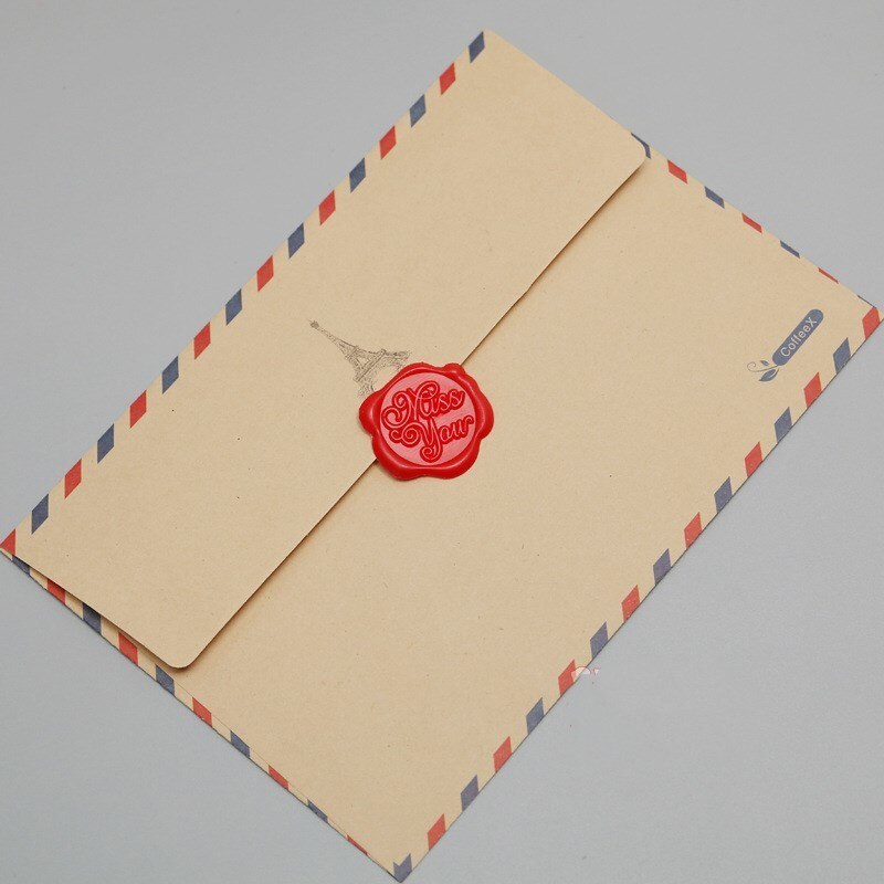10 pièces/lot Vintage Paris grande enveloppe carte postale lettre papeterie papier poste aérienne rétro école bureau Kraft enveloppes