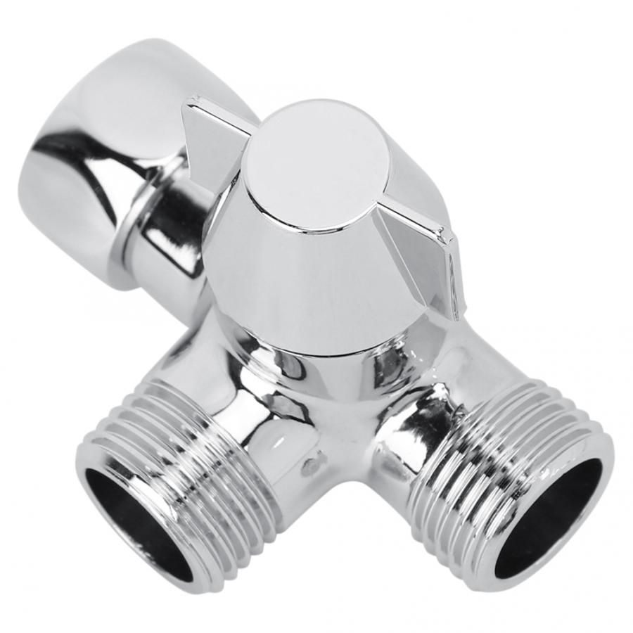 G1/2 "Douche Drie-Weg Connector T-Vormige Adapter Verstelbare Water Omschakelklep Wc Bidet Water separator Kraan Splitter