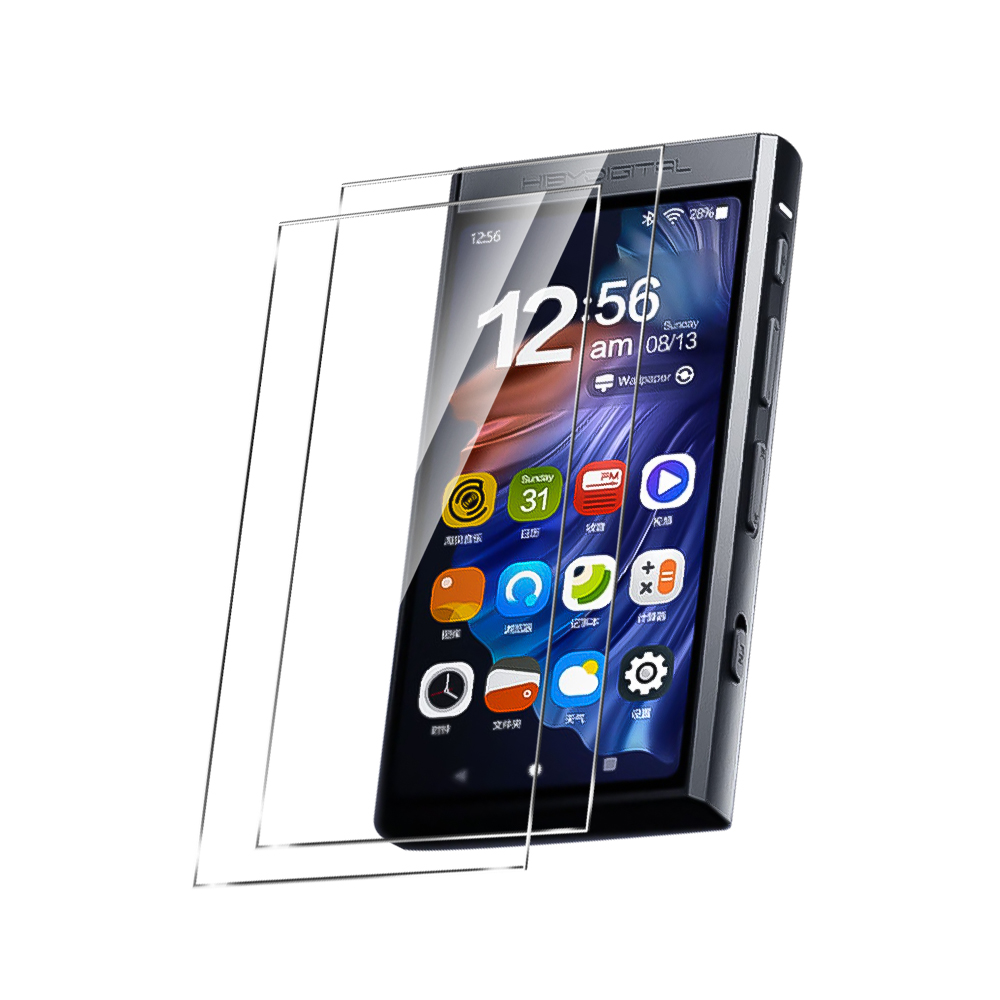 Scratch-Proof Premium Protective Film Tempered Glass for HiBy Digital M300 Screen Protector: Yellow