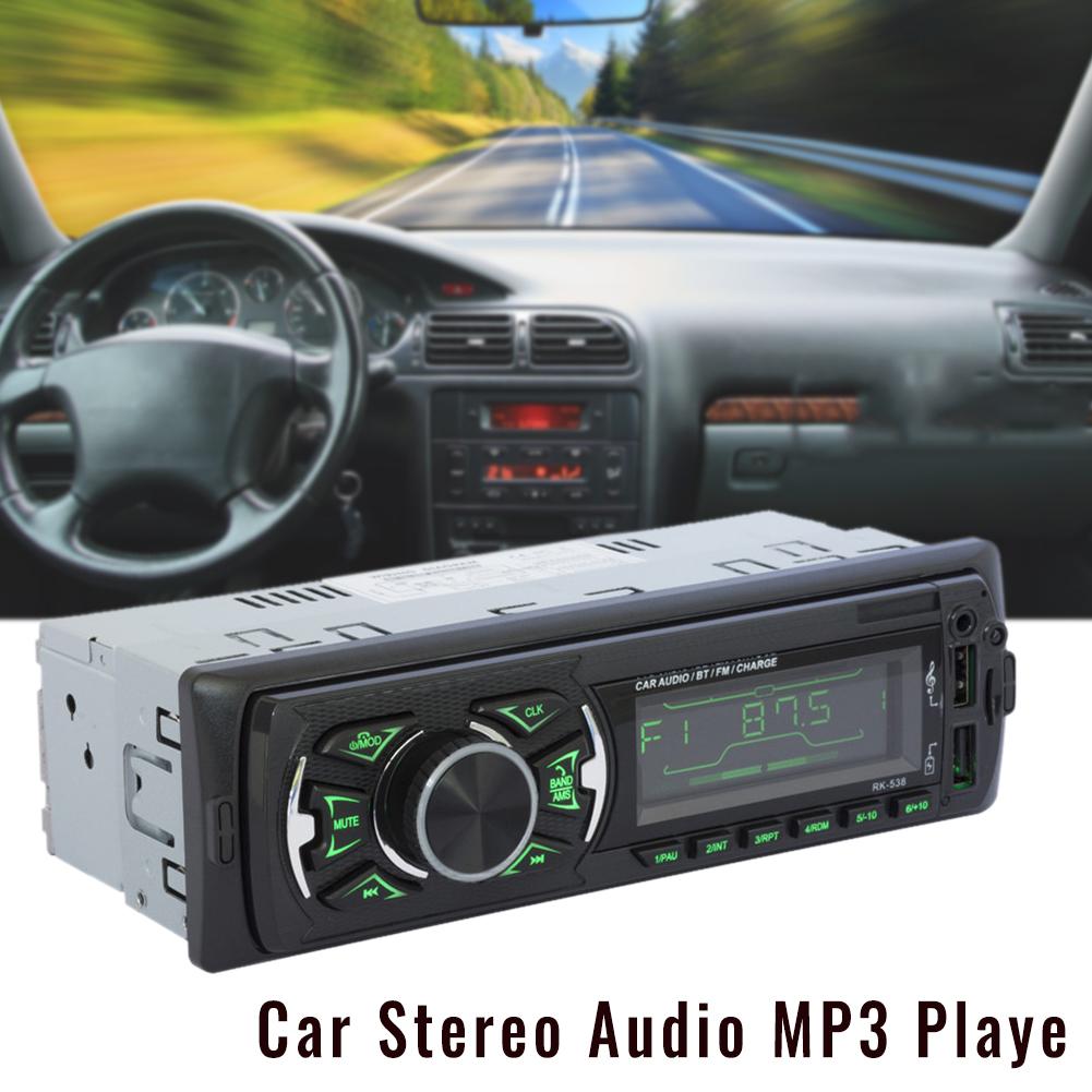 Nuovo Tipo 12V Auto MP3 Wma Lettore Bluetooth con Fm Radio Caricatore Doppio Del Usb Swc Telecomando Aux Tf Sd carta di 7 Colori di Retroilluminazione Lcd