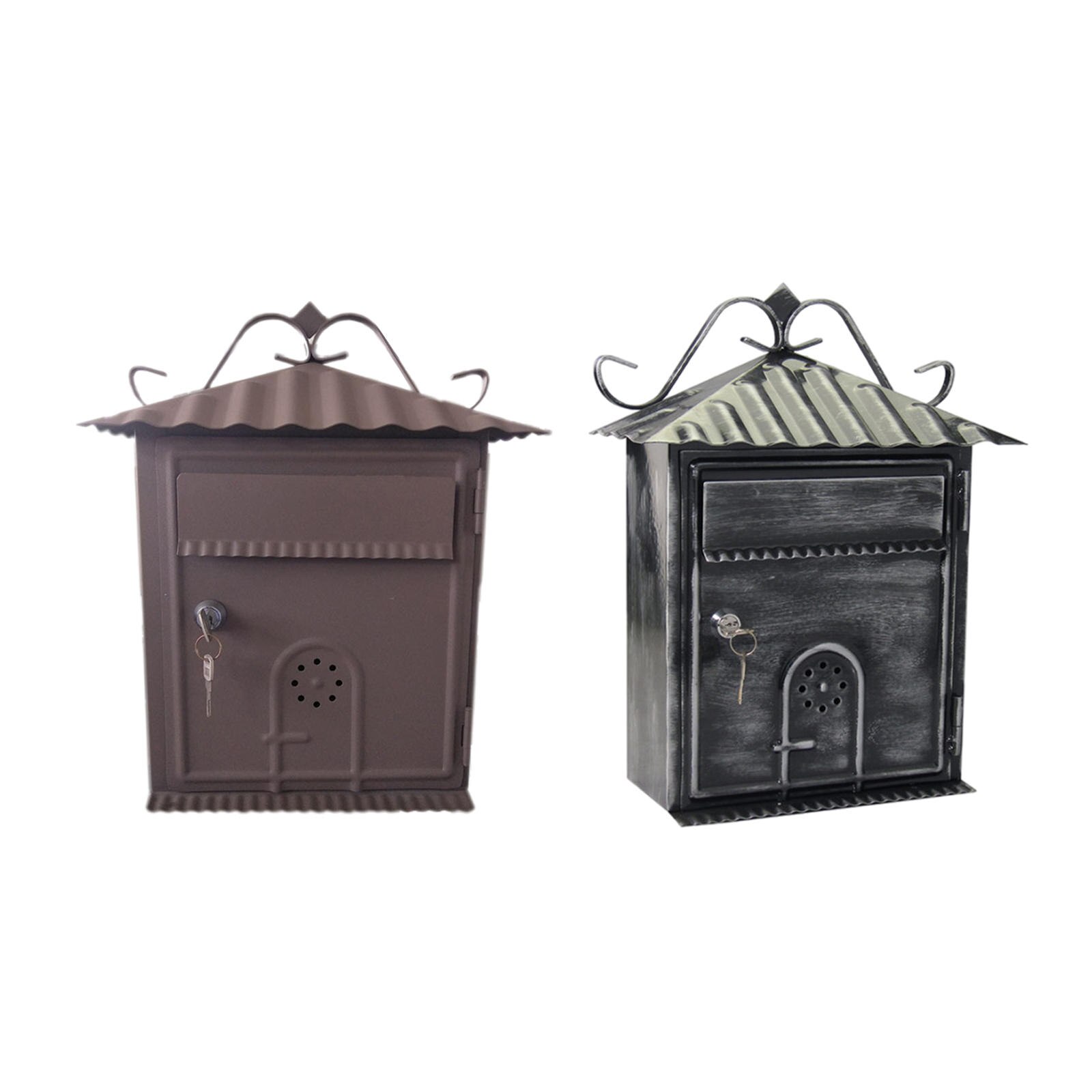 Post Letter Box Mailbox Locking Mail Organizer for Front Porch Office Hallway Post Newspaper Apartment