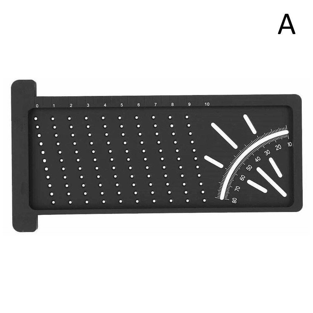 Snickare vinkelmätning träbearbetningsmått verktyg t-typ 100mm gauge linjaler  v2 x 8: A