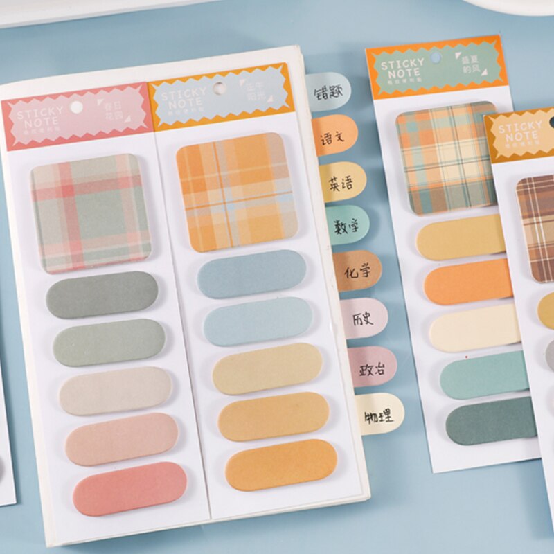 120 Sheets/Pack Leuke Memo Pad Kleurrijke Sticky Notes Briefpapier Planner Stickers Kawaii Notebooks Kantoor School Bericht Levert