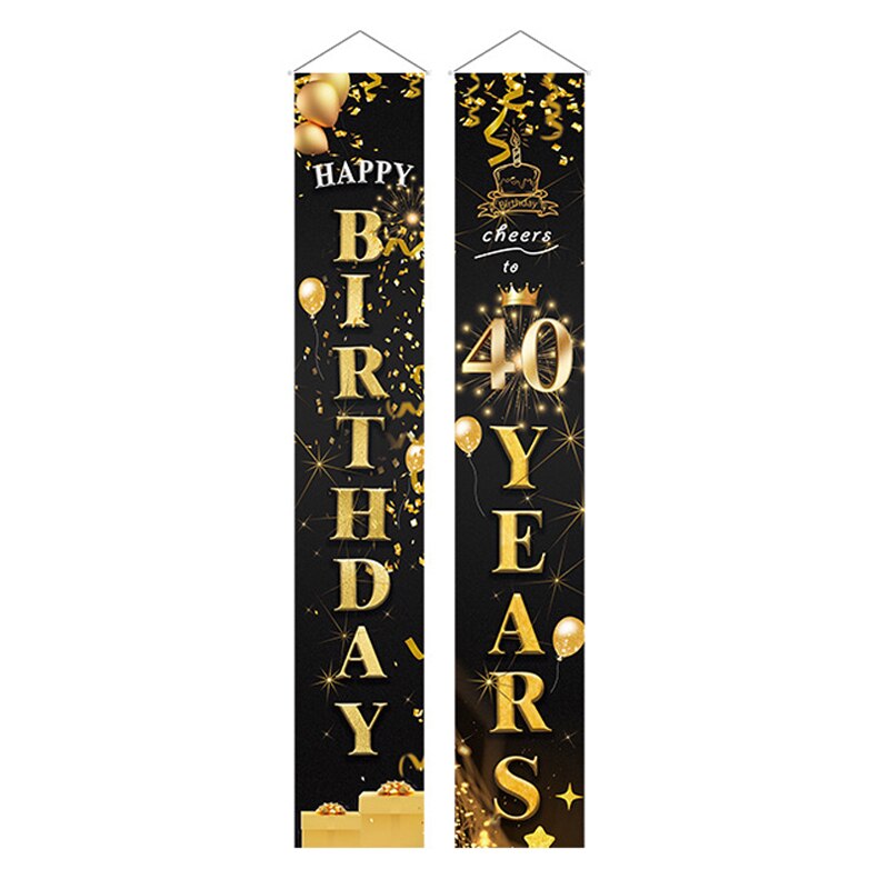 Birthday Door Curtain 50th Birthday Party Decorations Anniversary Party Supplies Adult 30 40 50 60 70 80 Year Birthday Party: B