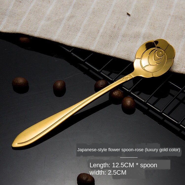 Gold Swan Base Houder, Koffie Dessert Lepel Set Metalen Swan Base Houder Lepel Organizer Met 6 Stuks Vorken Of Lepels Voor Bistro's Bars Feesten(Gouden vork
