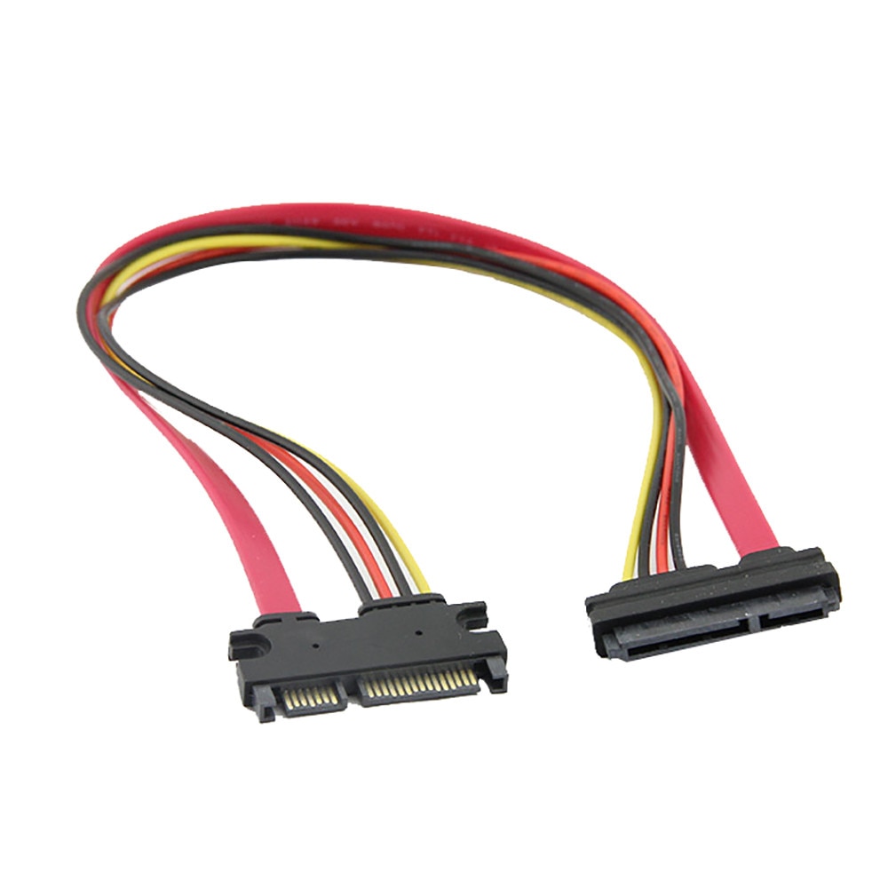 SATA 22 Pin Man-vrouw Sata Verlengkabel SATA 3 III 6 Gb/s 22 Pin Man-vrouw 7 + 15 Pin SATA Data HDD Power