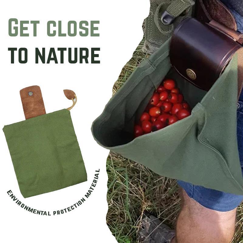 Tuin Canvas Bushcraft Tas Leer En Canvas Bushcraft Tas Tuin Fruit Plukken Tas Outdoor Camping Opbergtas