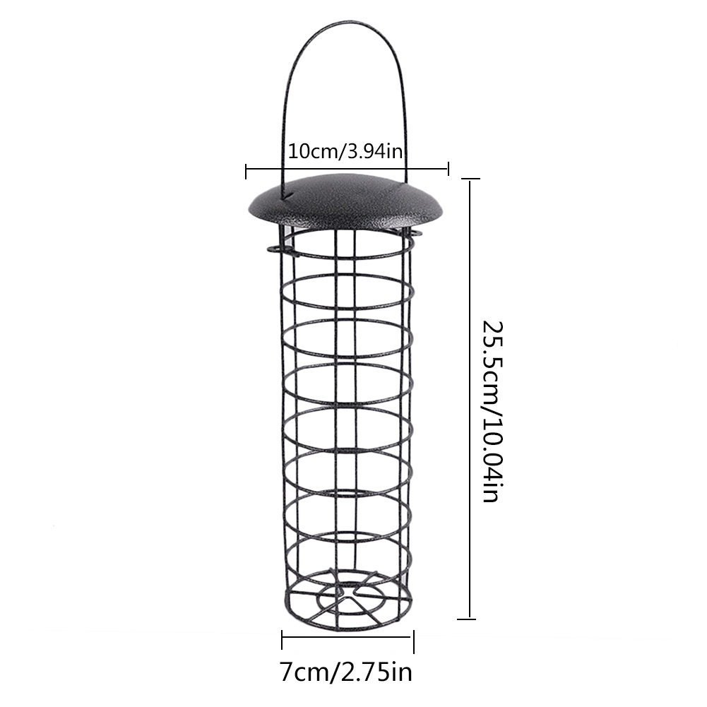 Bird Feeder Outdoor Hanging Mesh Feeding Portable Wild Birds Iron Grease Ball Holder Products Park Garden Tree Container: 05