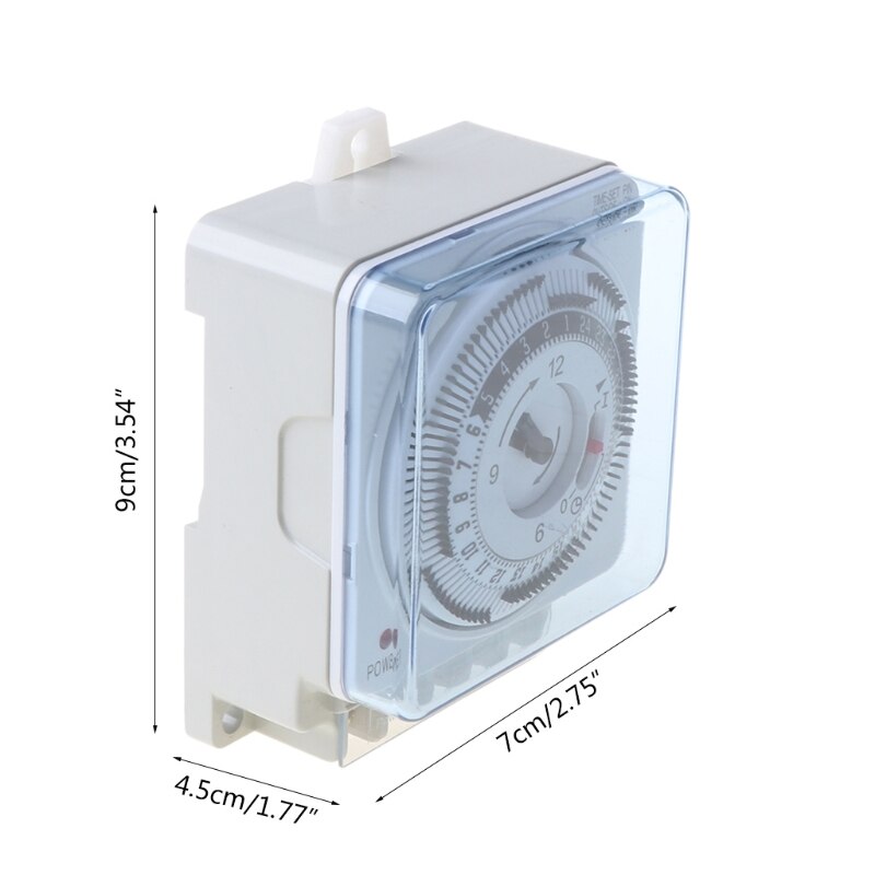 Mechanische Tijdschakelaar 250V 16A Tijd Teller 15Min 24H Keuken Controller Thuis