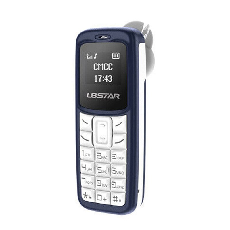 BM30 – petit téléphone portable de poche, oreillette Bluetooth, senseur d'appel, GSM: Bleu