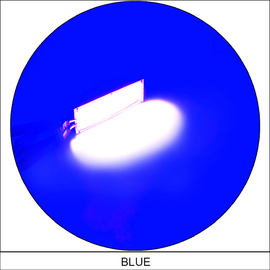 Placa de luz LED COB para interior y exterior, lámpara de 12V, 2W-300W, Chip de diodo emisor, bombillas para el hogar y el coche, DIY,: Color blanco cálido / Azul