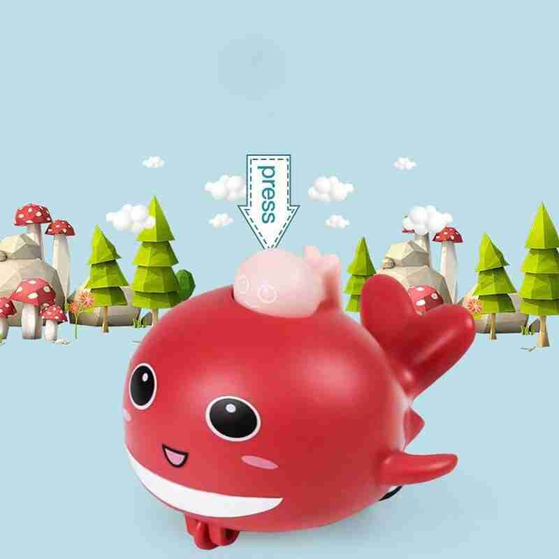 Pushing Sliding Little Dolphin Toy Inertial Pull Back Animal Plastic Car Children Pressing Toy