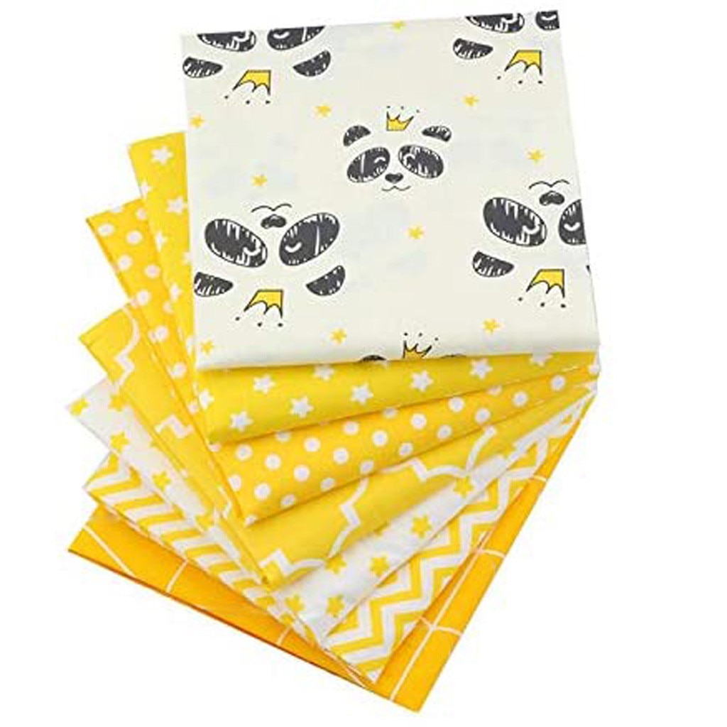 7pcs Diy Assorted Pattern Floral Printed Patchwork Cotton Fabric Cloth Crafts Bundle Sewing Quilting 40*50cm Handmade Diy #T2G