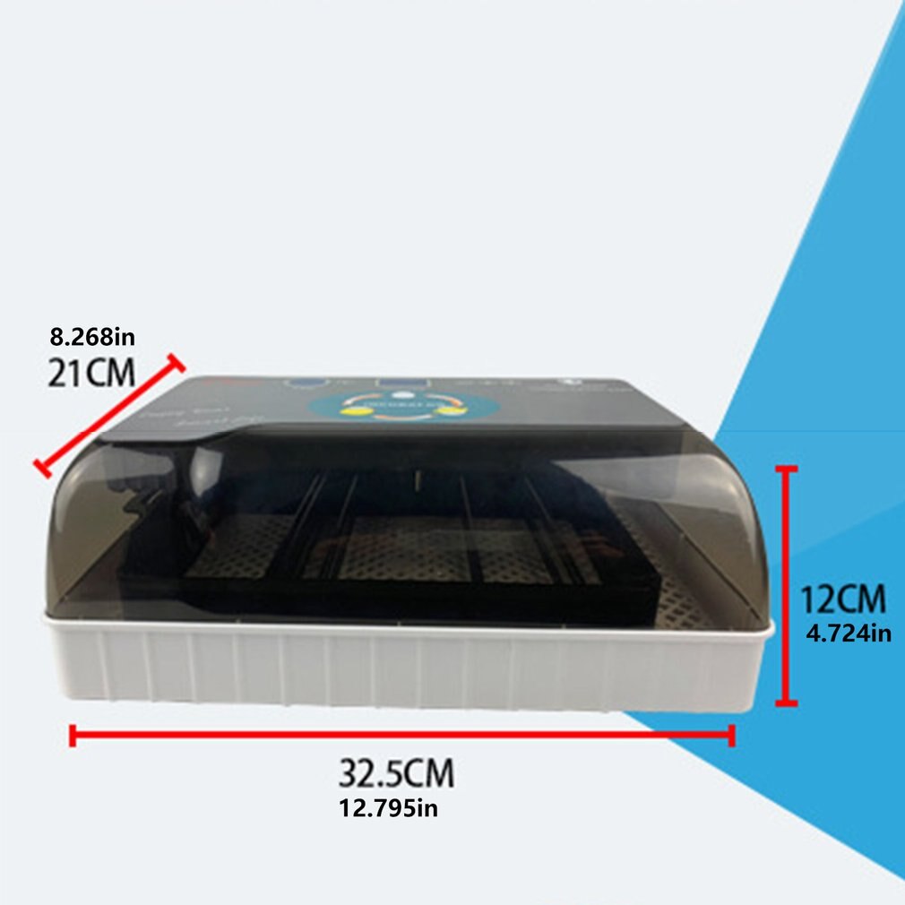 1 PC Automatic Incubator Machine 12 Egg Incubator Chicken Duck Goose Bird Hatcher with LED Lighting Brooder Machine