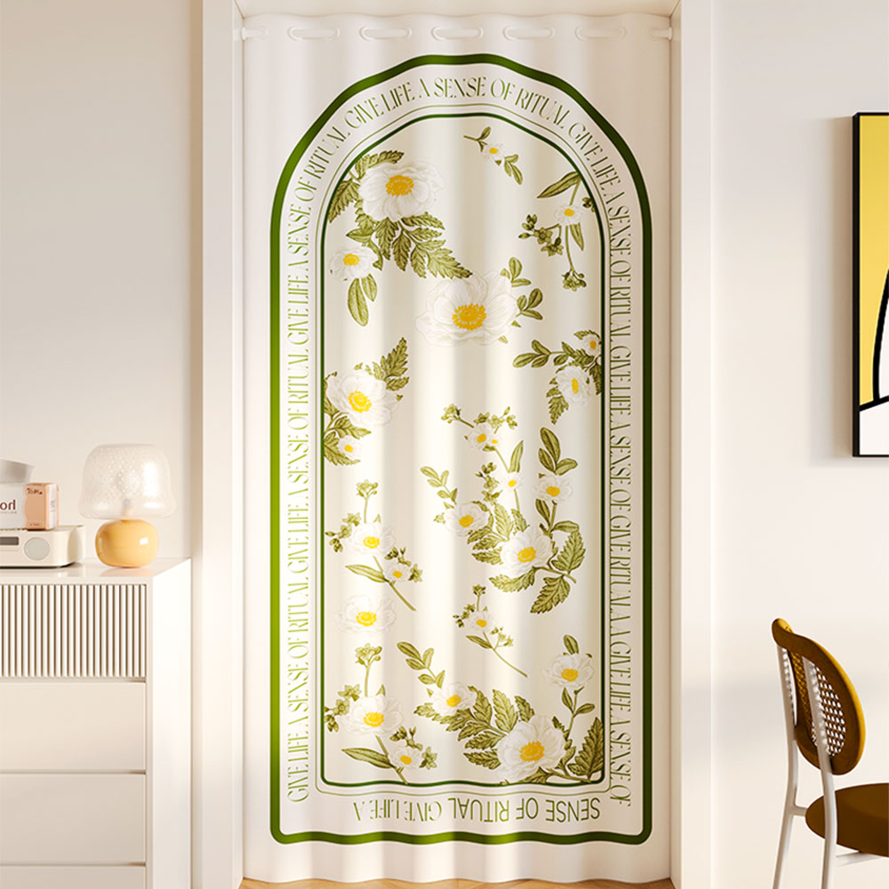 Rideau de porte imprimé en velours, coupe-vent et isolation thermique, adapté à la chambre à coucher, au salon et au couloir