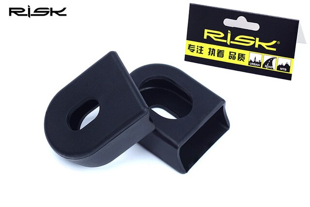 RISK-Protector de manivela para bicicleta de montaña, 1 par, Protector de 4 colores para cadena de rueda de bicicleta de montaña SLX XT: Black