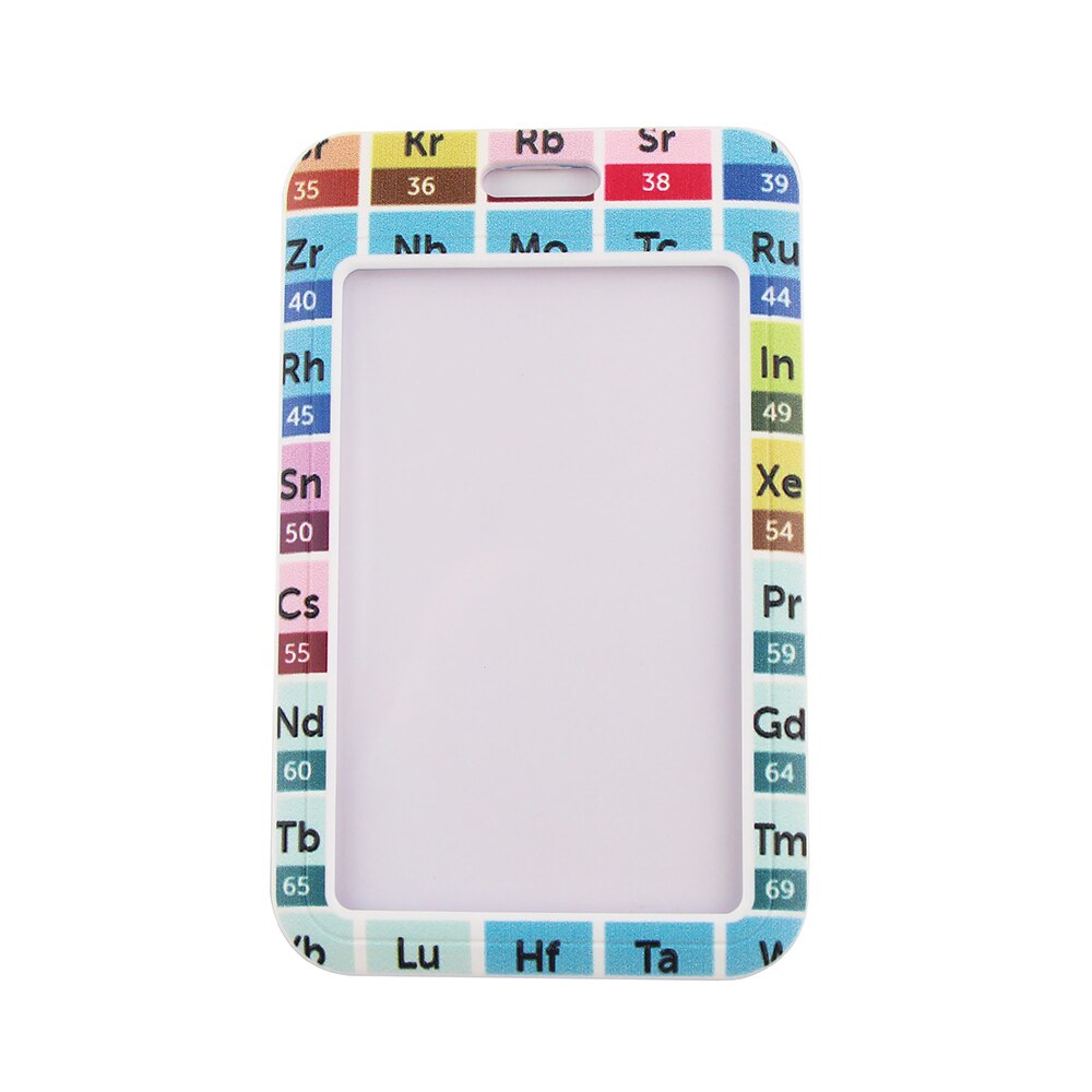 Portatarjetas de Química, tabla periódica de elementos, correa para el cuello, cordones, llavero, tarjeta de identificación, pase, para profesores de Lariat