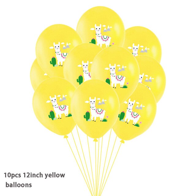Mexican Party Alpaca Cactus Foil Balloon Alpaca Llama Banner Bachelorette Pinata Balloon Party Decor Summer Birthday Supplies