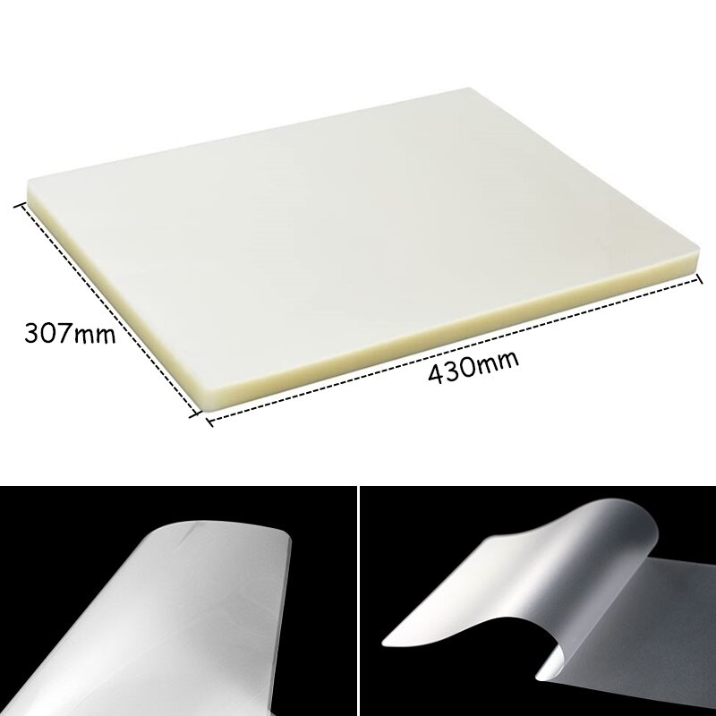 Laminating Film 80mic A3 Size Sheets for Laminator Machine Laminating Pouches Size 307mm x 430mm, 50 Pouches Per Pack