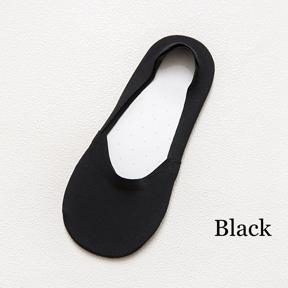 1 Pair Invisible Socks Women Summer Lace Flower Low cut Cotton Socks Female Antiskid Ankle Socks Elastic Short Hosiery: black