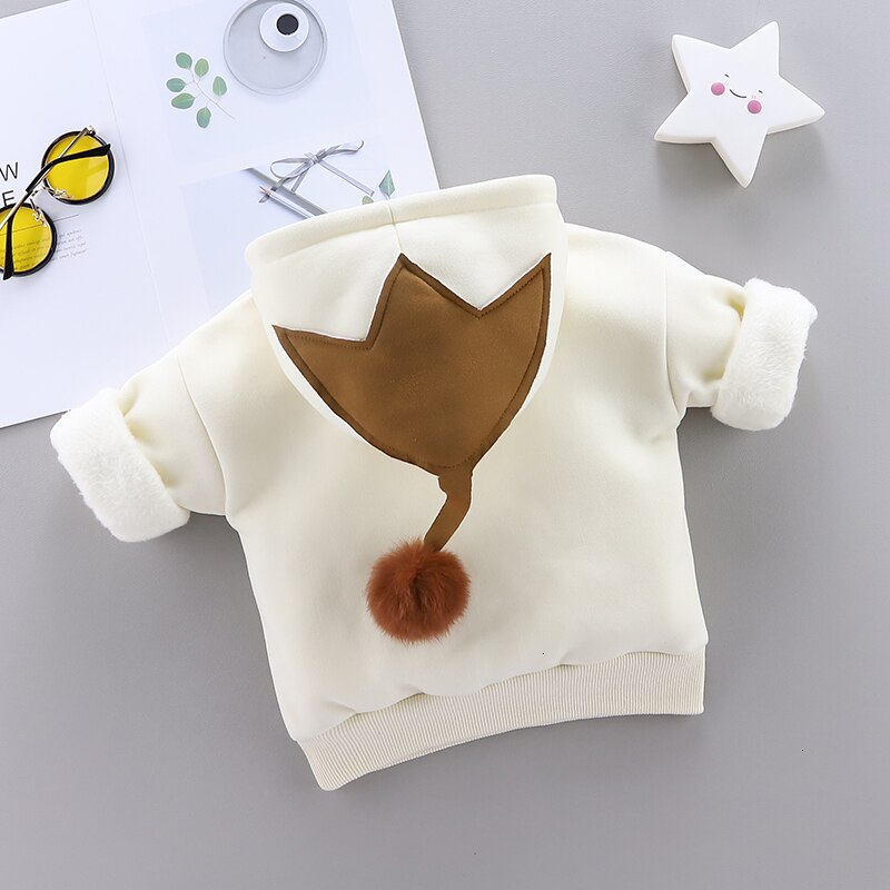 Enfants automne hiver sweats à capuche bébé garçons filles Sute Cartoon hauts pour Bebe infantile vêtements d'extérieur -nés 9-24M vêtements