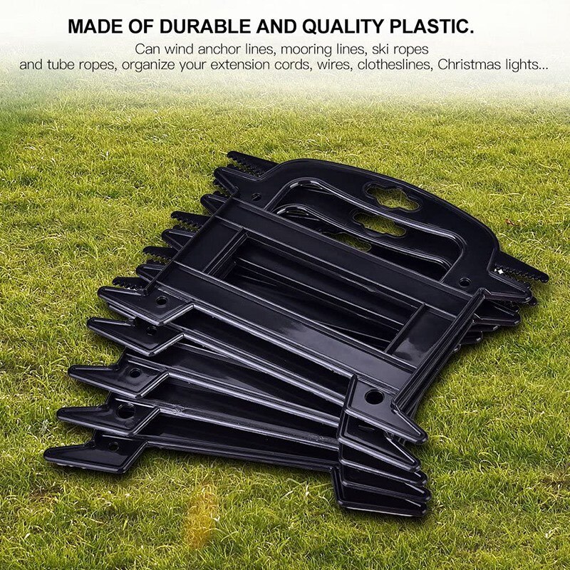 10Pcs Paracord Winder Portable Line Winder Rope Organizer Spool Tool Prevents Knots Recoils and Kinks