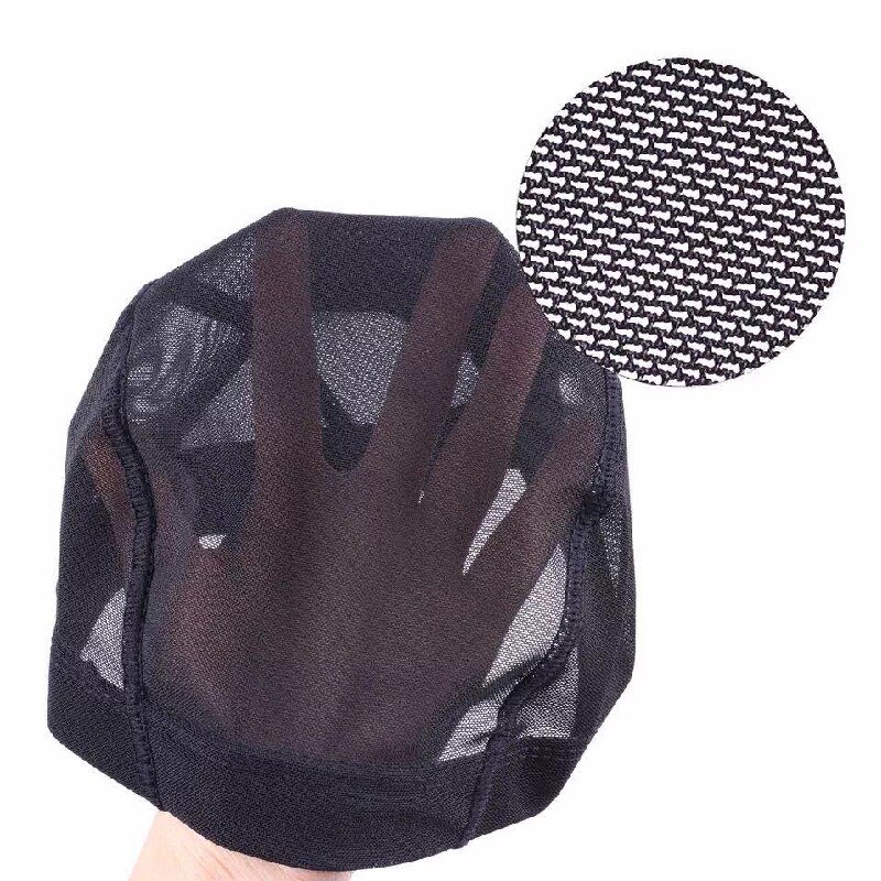 Sml lijmloze haarnetje pruik voering goedkope pruik caps voor het maken van pruiken spandex elastische mesh koepel cap materialen voor het maken van pruiken