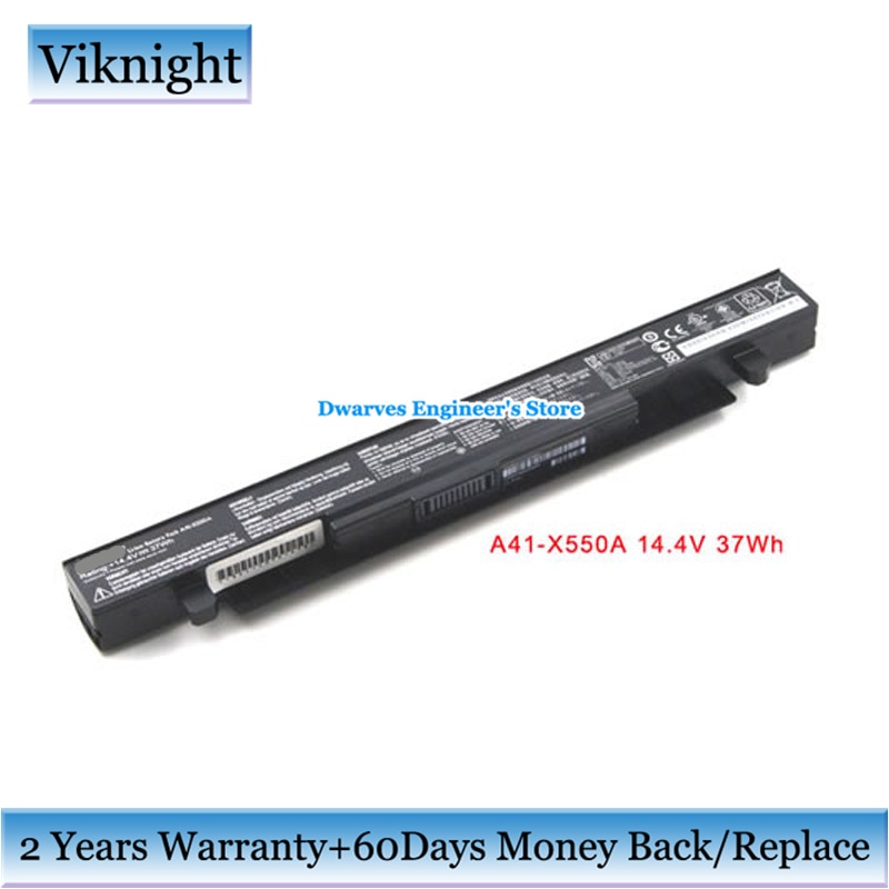 14.4V A41X550A Original A41-X550A Battery For ASUS X550C X550B X550V X550D X450C X450 X452 Y581CA R510L Laptop Battery 37WH