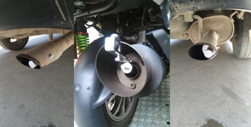 Universal Car Turbo Sound Simulator Muffler Car Straight Muffler For Lada Priora Sedan sport Kalina Granta Vesta X-Ray XRay