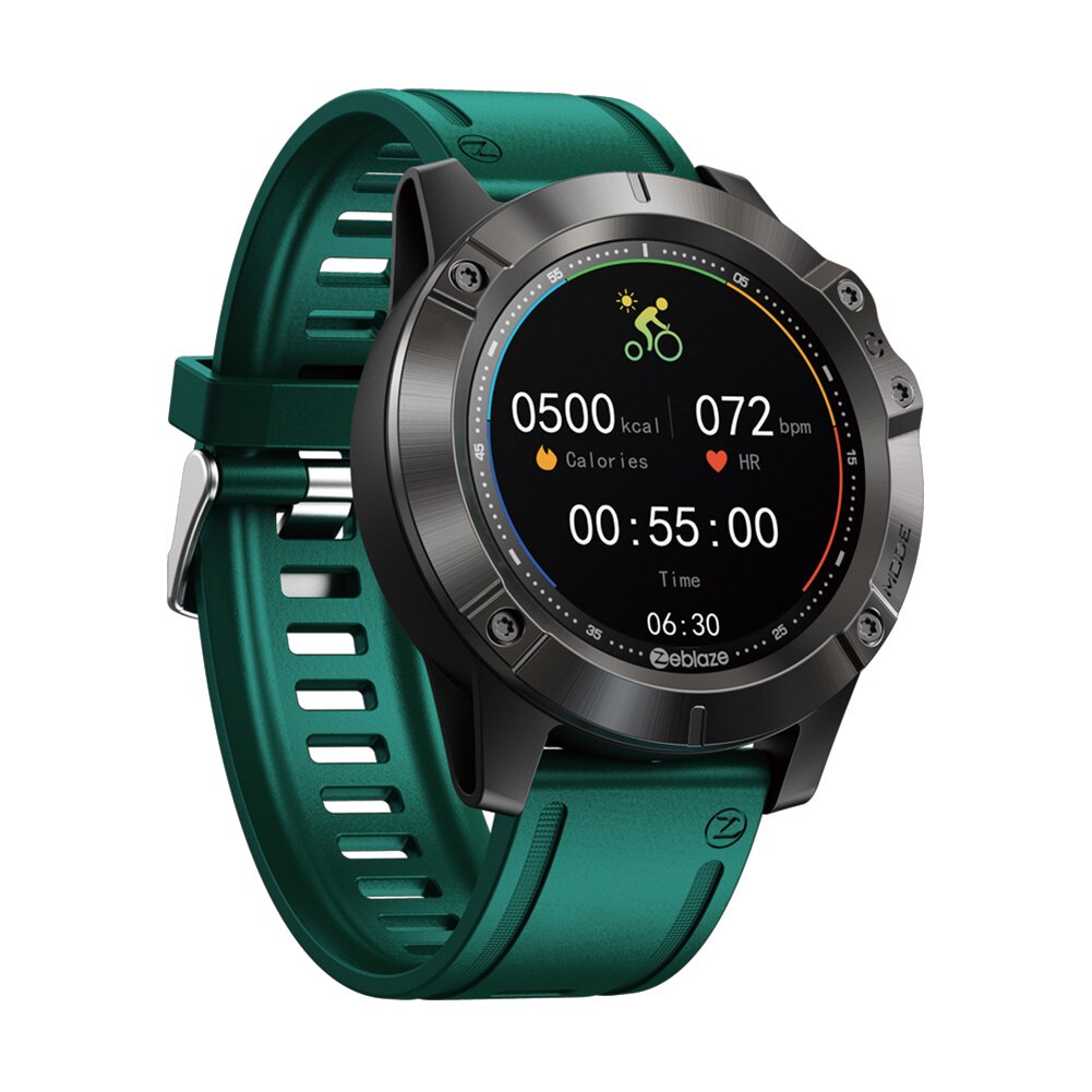 Zeblaze VIBE 6 Smart watch Music Player Receive/Make Call Heart Rate 25 days Battery Life smartwatch sport watch: Green