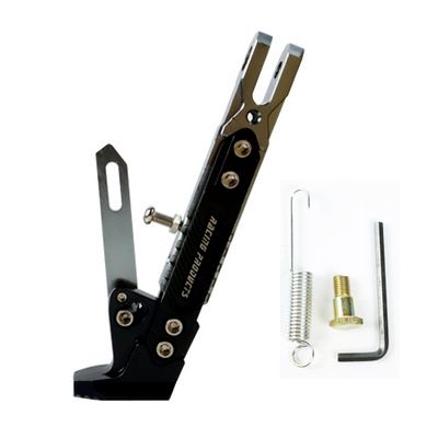 CNC Upgrade Foot Support for KUGOO G-Booster G2 Pro Electric Scooter Kick Stand Parking Bracket Adjustable Kickstand Parts: Silver