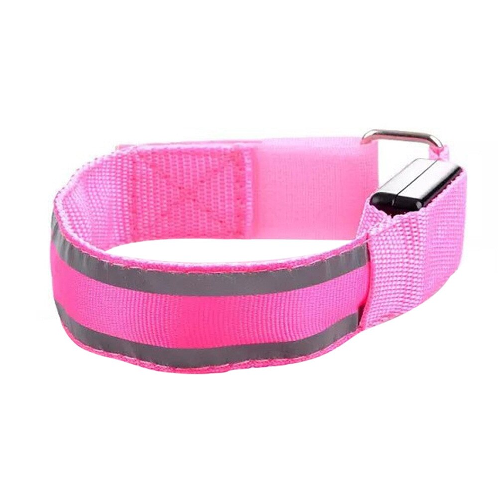 USB Charging light band Reflective LED Light Armband Strap Safety Belt For Night Running Cycling running Belt Warning Wristband: F
