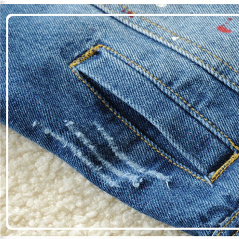Crianças denim casaco primavera/outono crianças graffiti com capuz casual jean jaquetas para meninos adolescentes 90-160 cm outerwear dwq608