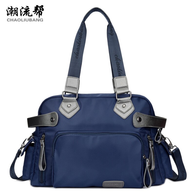 Neue trend Lady umhängetasche neue schulter tour große kapazität nylon tuch casual männlichen tasche eine generation: Blau